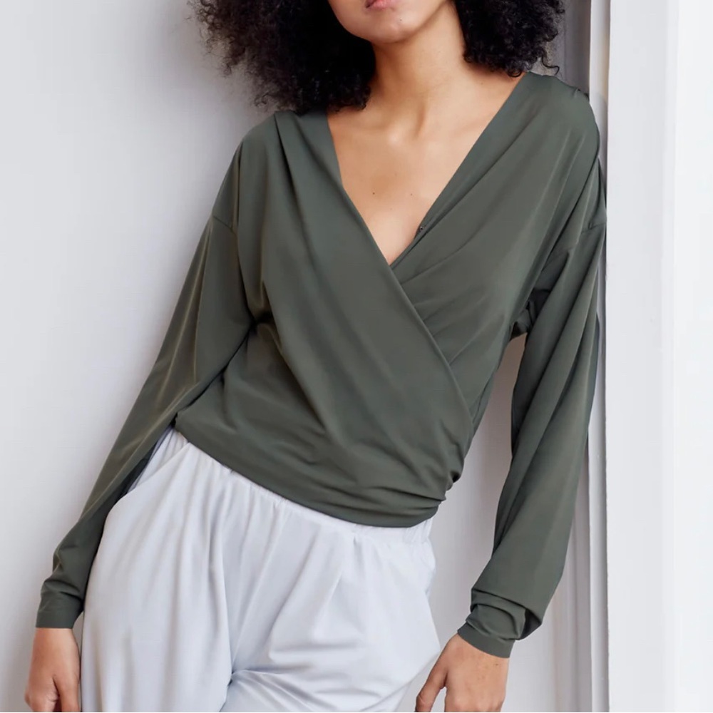 Aday That’s a wrap top XS green